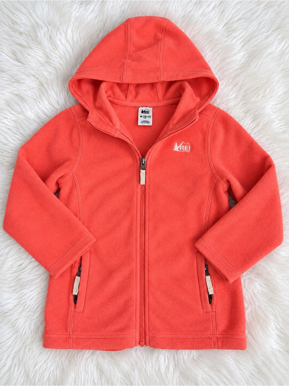 REI Girls' Coral Hooded Zip Fleece Jacket